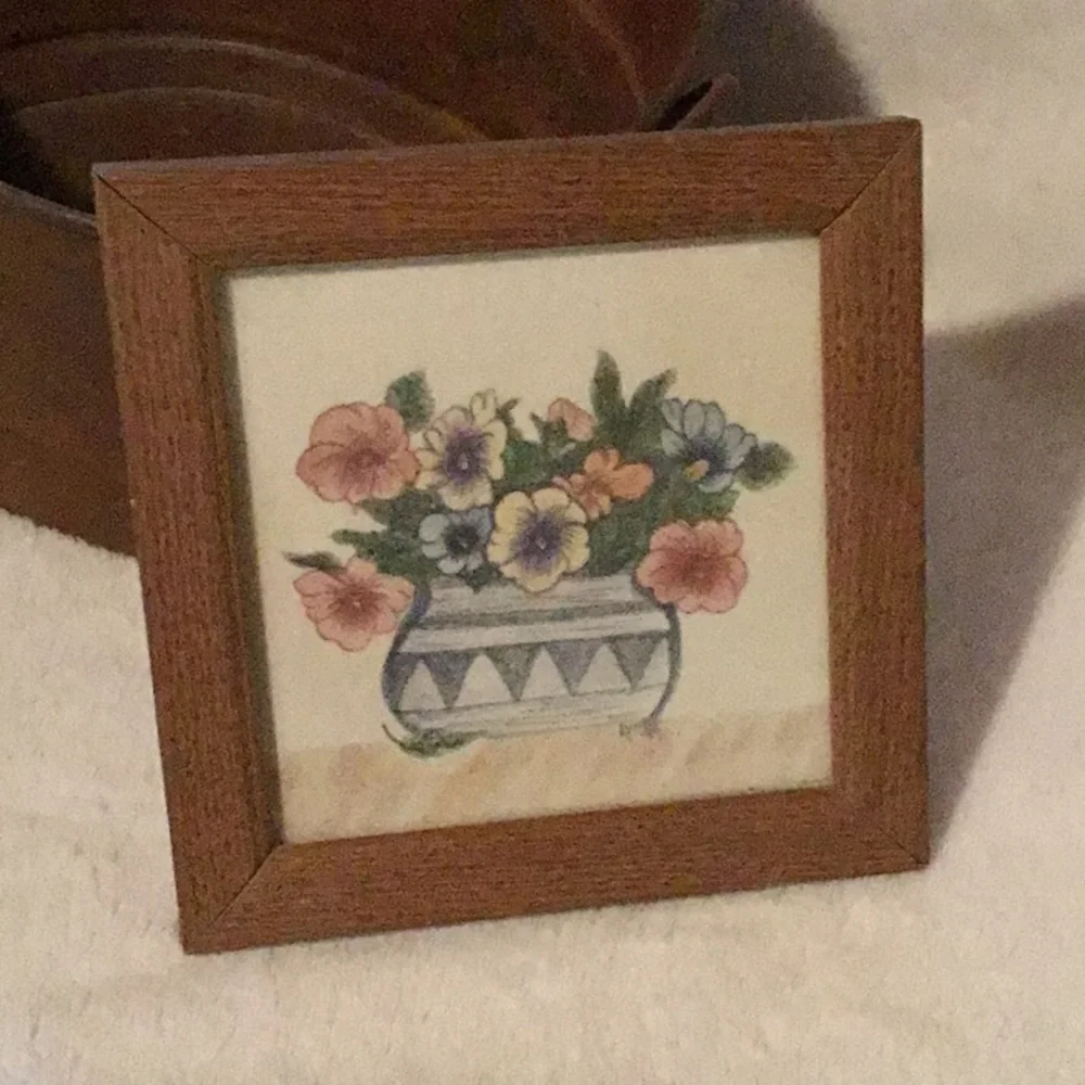 Small floral theorem painting